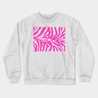 Zebra Print Crewneck Sweatshirt